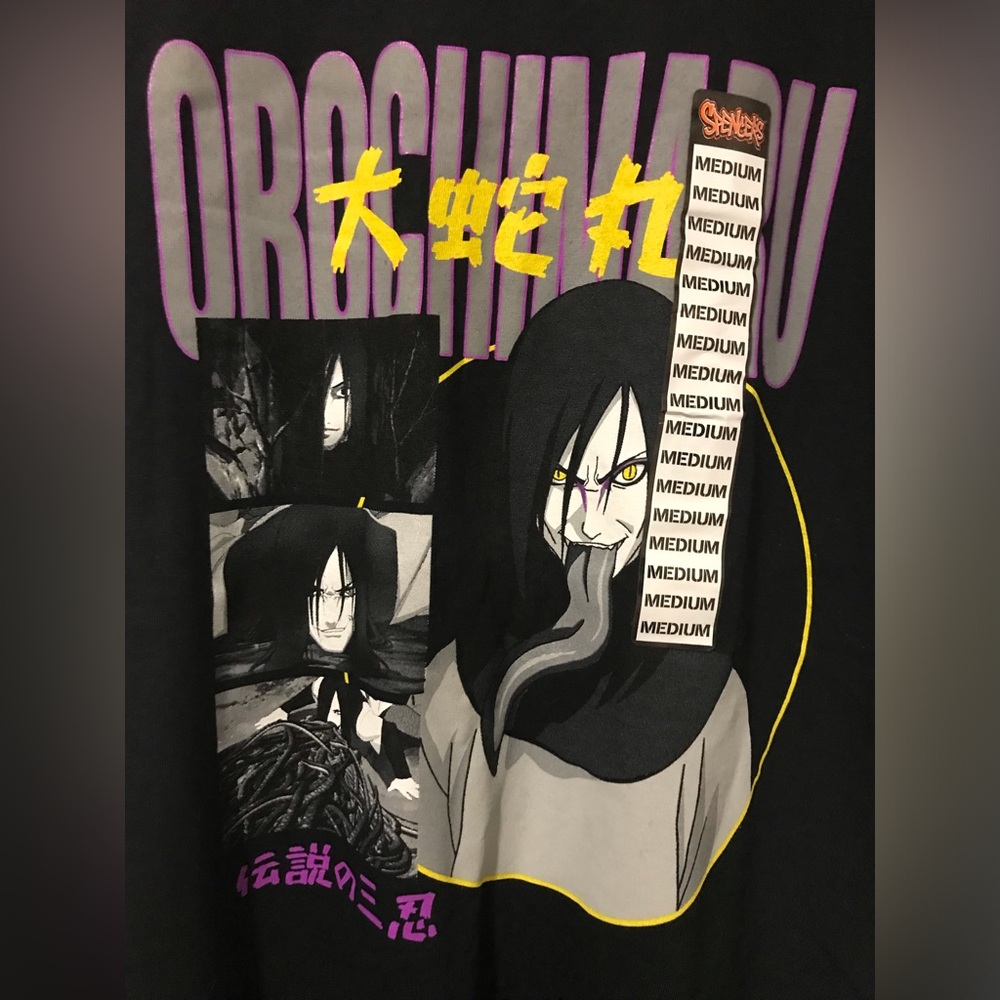 Medium Naruto Shippuden Orochimaru Tongue Ripple Juntion Spencer’s T-Shirt